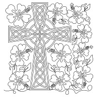 celtic cross hibiscus pano